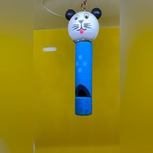 Vintage Wooden Toy Whistle, Dog